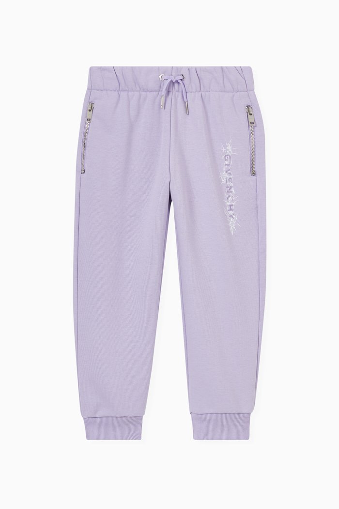

Barbed Wire Logo Sweatpants in Cotton & Polyester, Purple