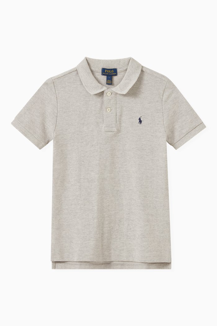 

Polo Shirt in Cotton, Grey
