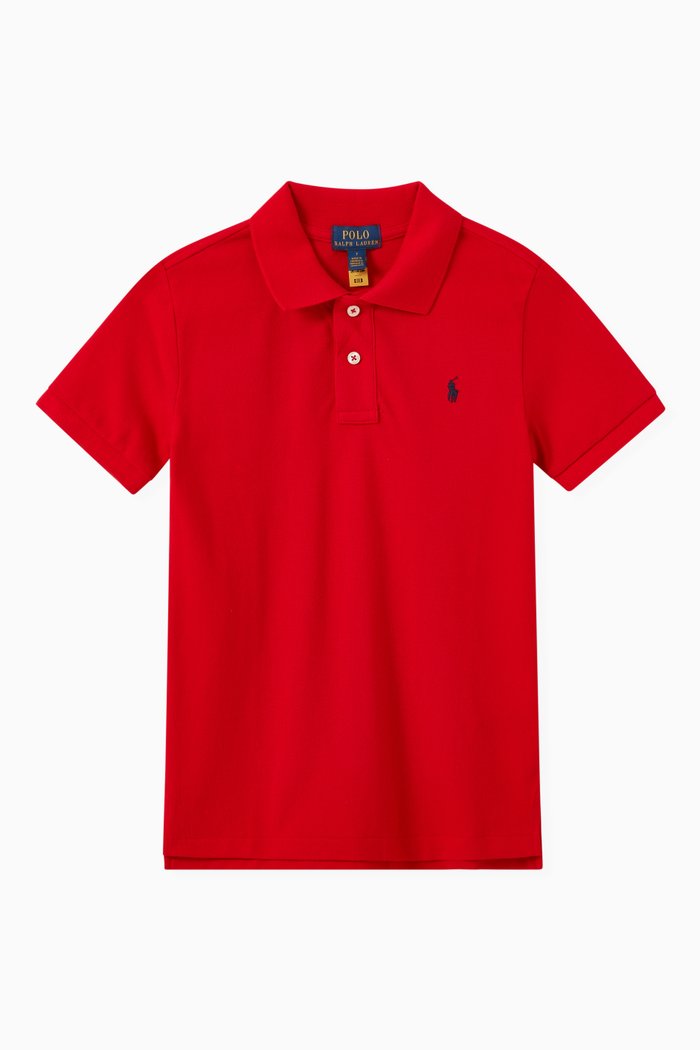 

Polo Shirt in Cotton, Red