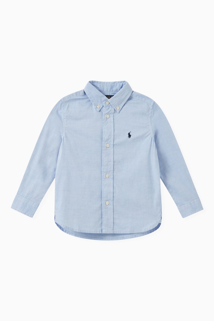 

Logo Shirt in Cotton, Blue