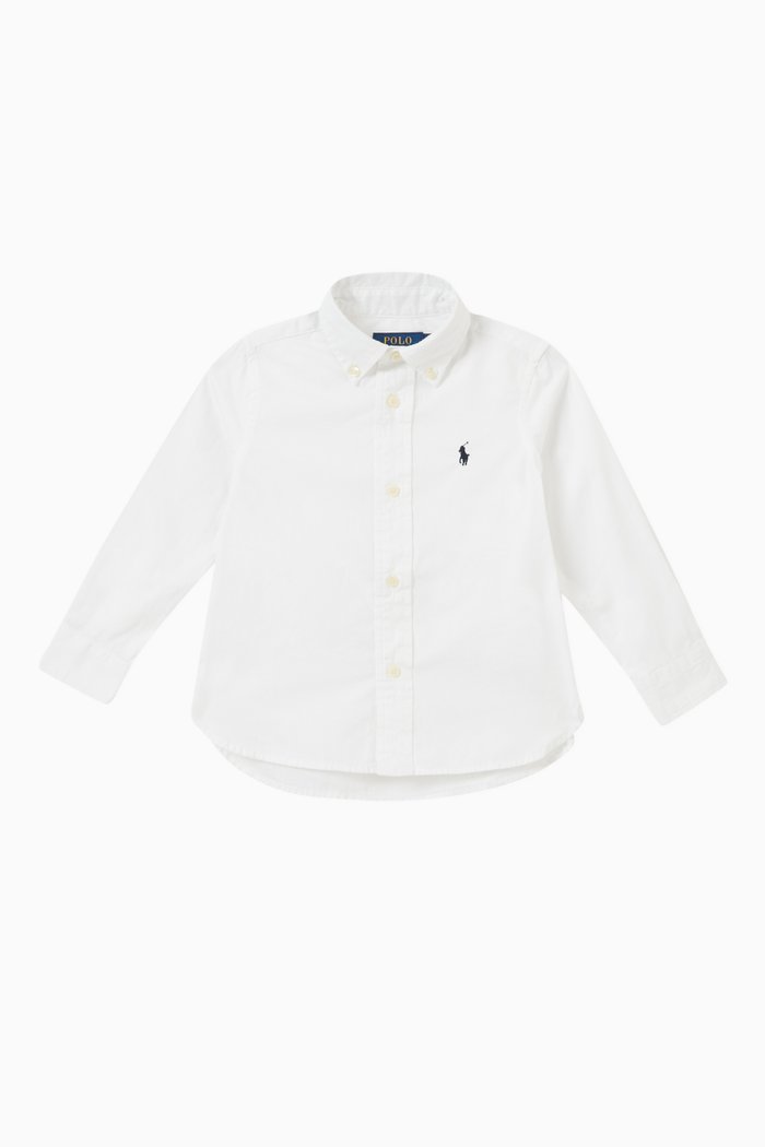 

Logo Polo Shirt in Cotton, White