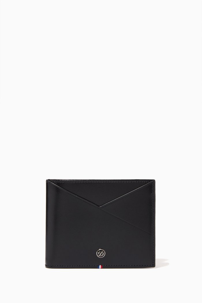 

Billfold Line D 8 Card Capsule in Leather, Black