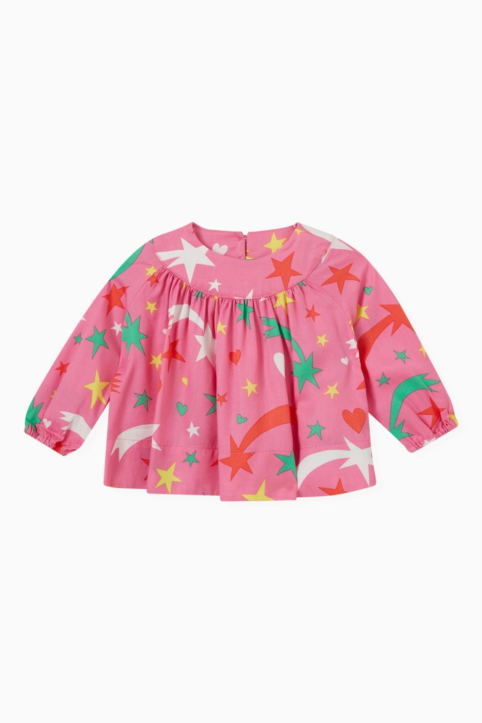 

Shooting Stars Top in Lyocell, Pink