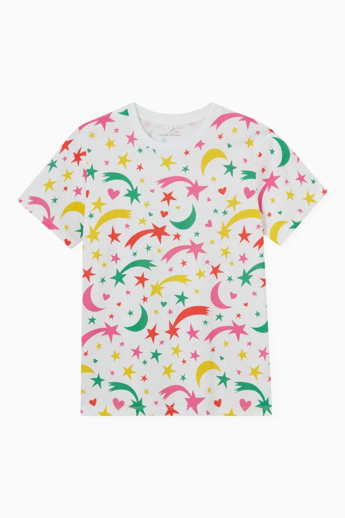 

Shooting Stars T-shirt in Cotton Jersey, White