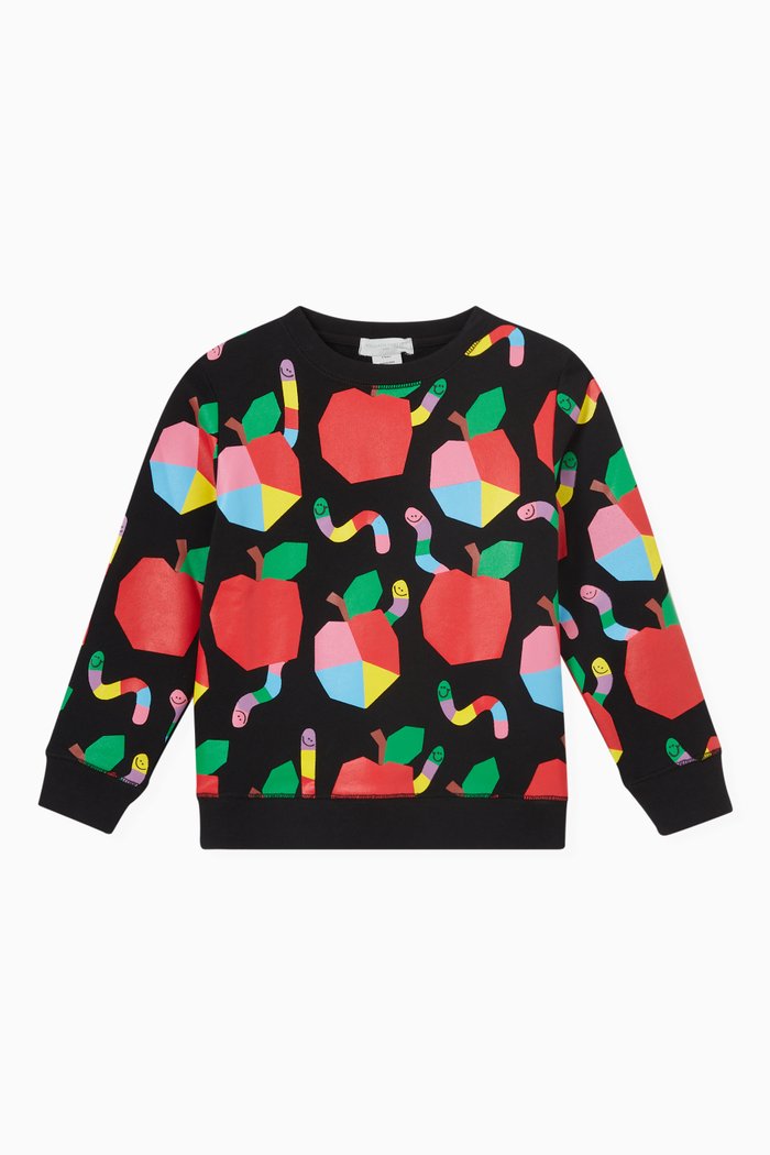 

Apples Sweatshirt in Cotton, Black