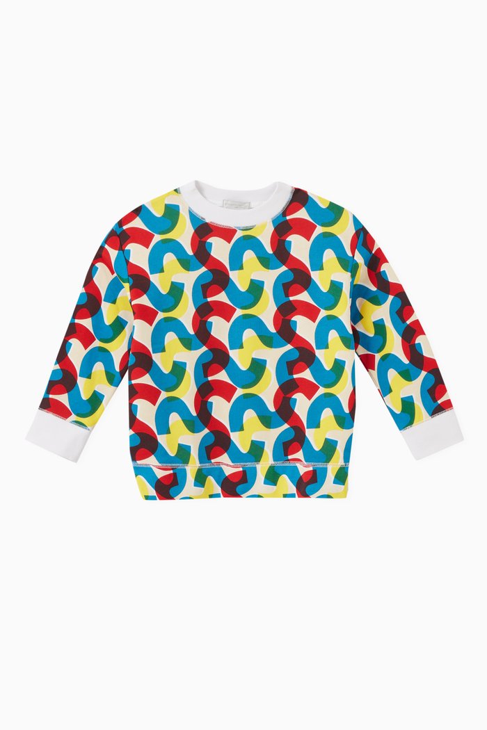 

Oversized Sweatshirt in Cotton, Multicolour