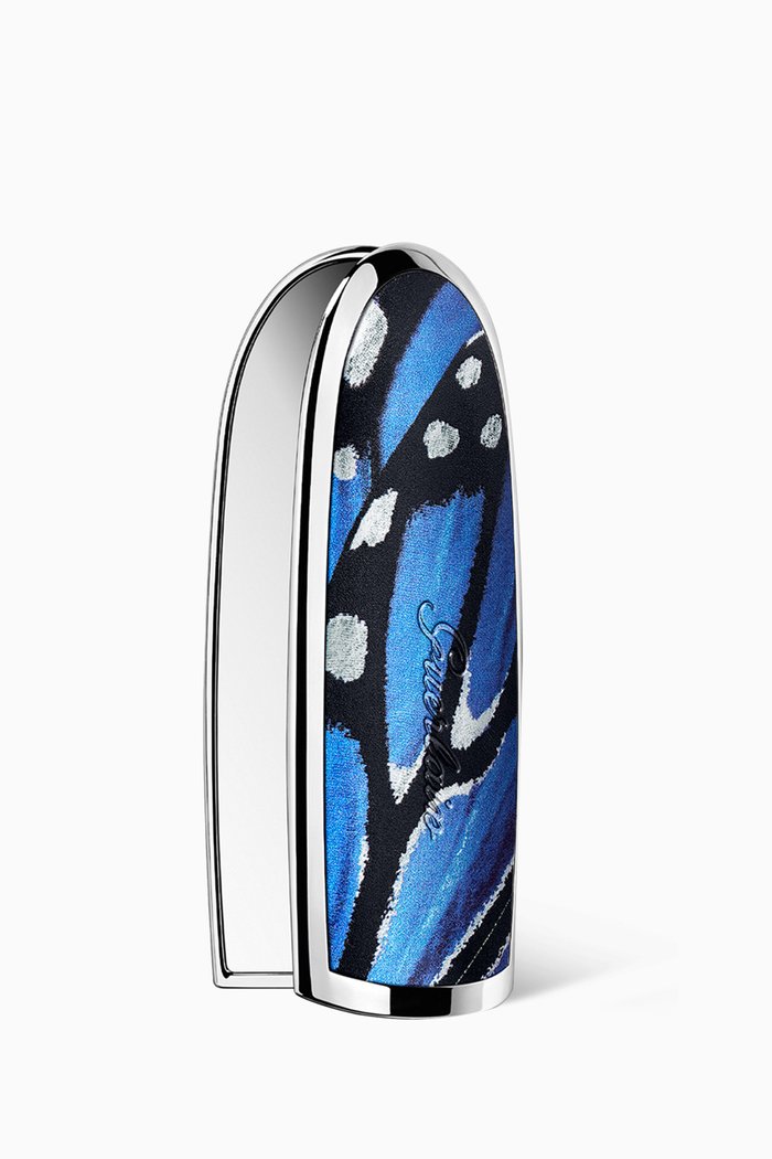 

Morpho Blue Rouge G Double Mirror Refillable Lipstick Case, Multicolour