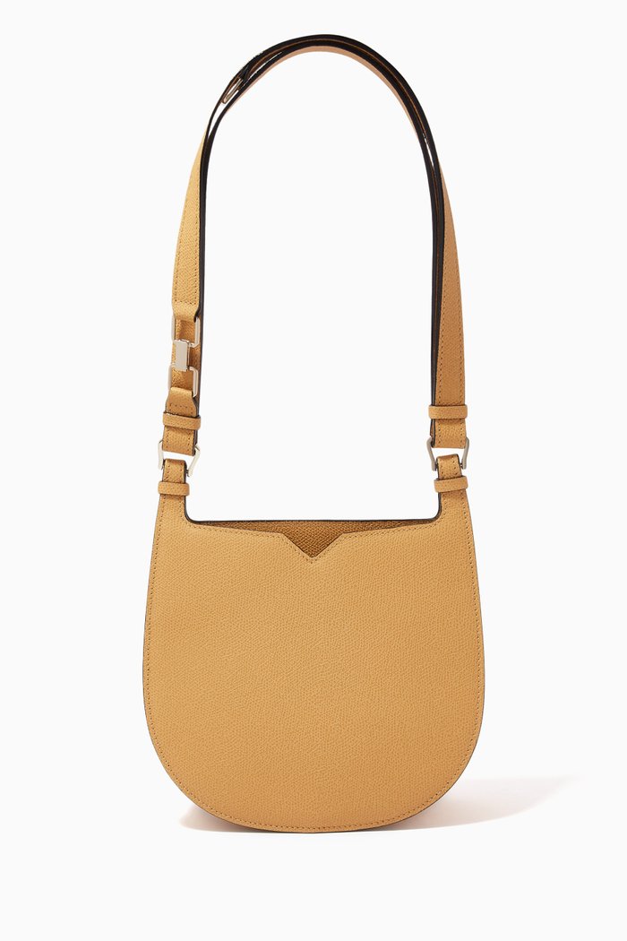 Hobo Weekend Mini Bag in Millepunte Calf Leather, Neutral