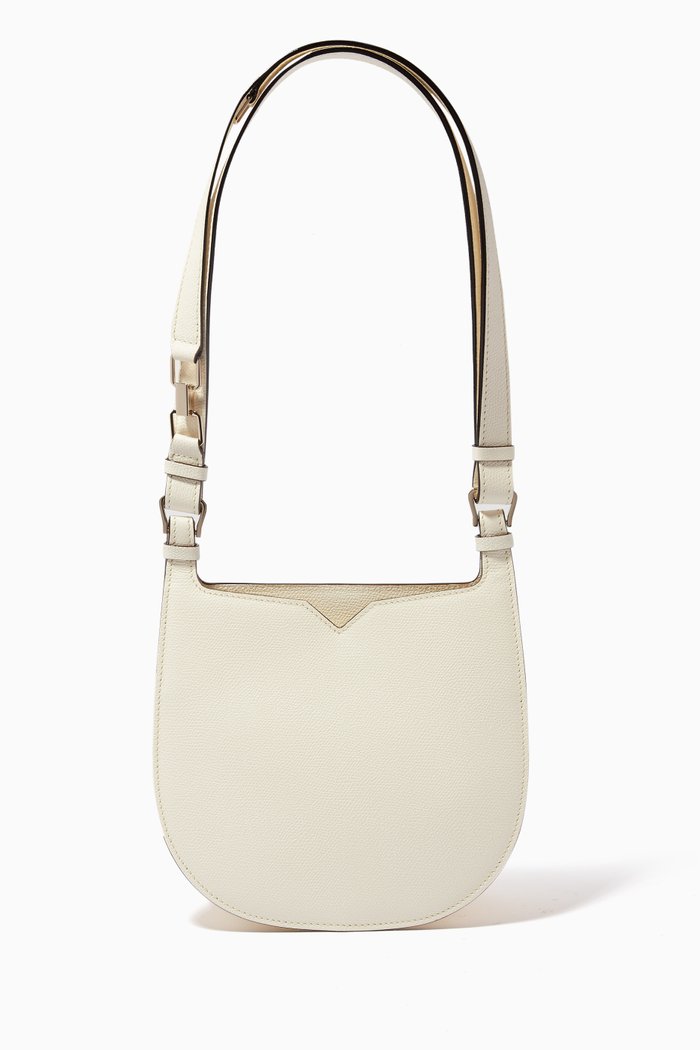 

Hobo Weekend Mini Bag in Millepunte Calf Leather, White