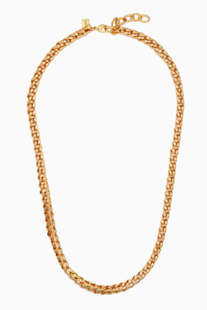 

Alexis Chain Necklace in 18kt Gold-plated Brass