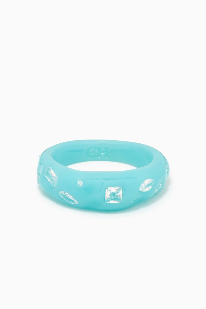 

Cosmo Ring in Resin, Blue