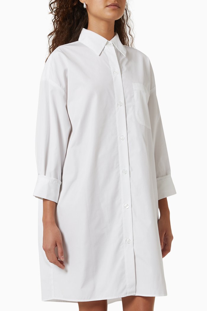 

The Sweetheart Dress in Cotton Poplin, White