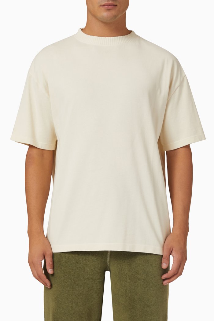 

Funnel Neck T-shirt in Organic Cotton, Neutral