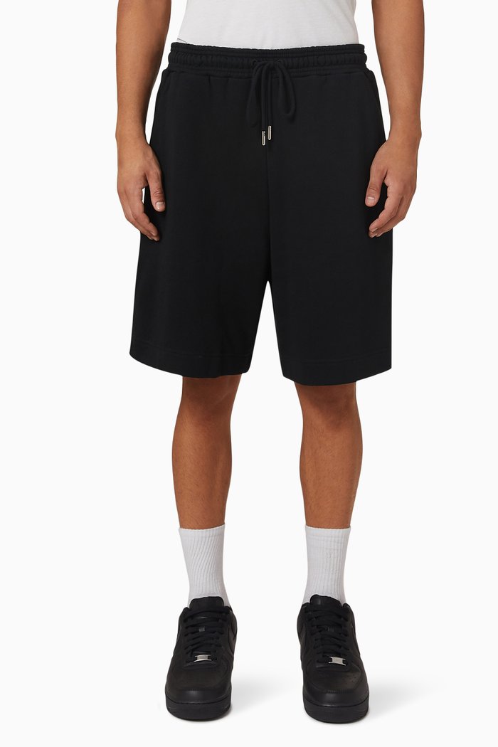 

Sweatshorts in Organic Cotton Carded Jersey, Black