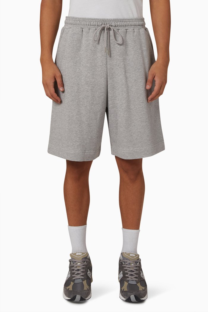 

Sweatshorts in Organic Cotton Carded Jersey, Grey