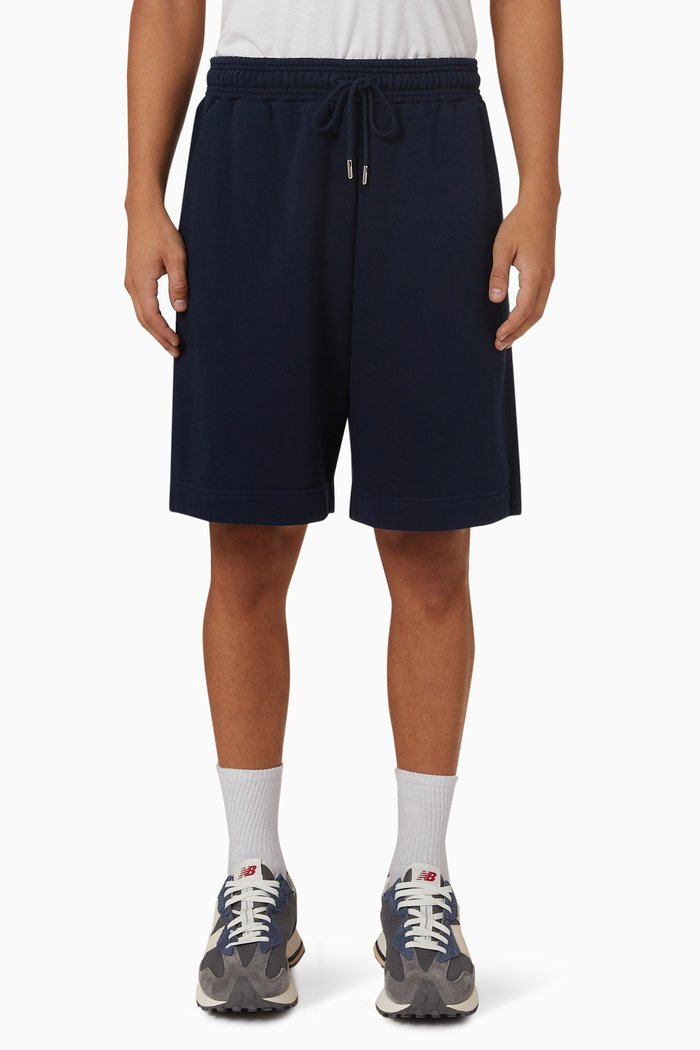 

Sweatshorts in Organic Cotton Carded Jersey, Blue