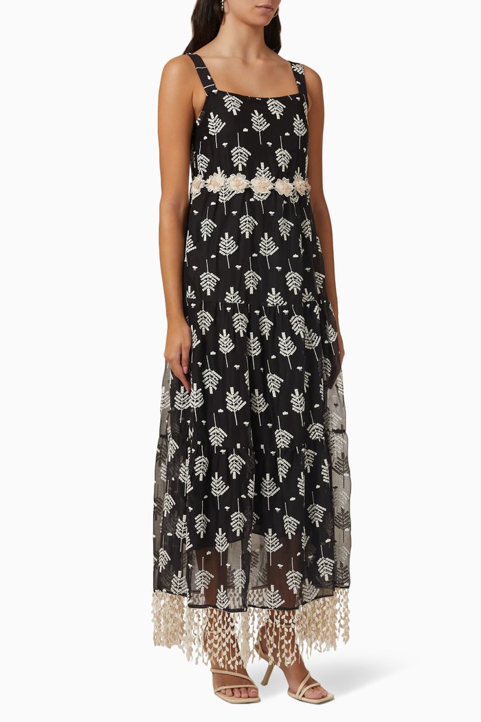 

Embellished Dress, Black