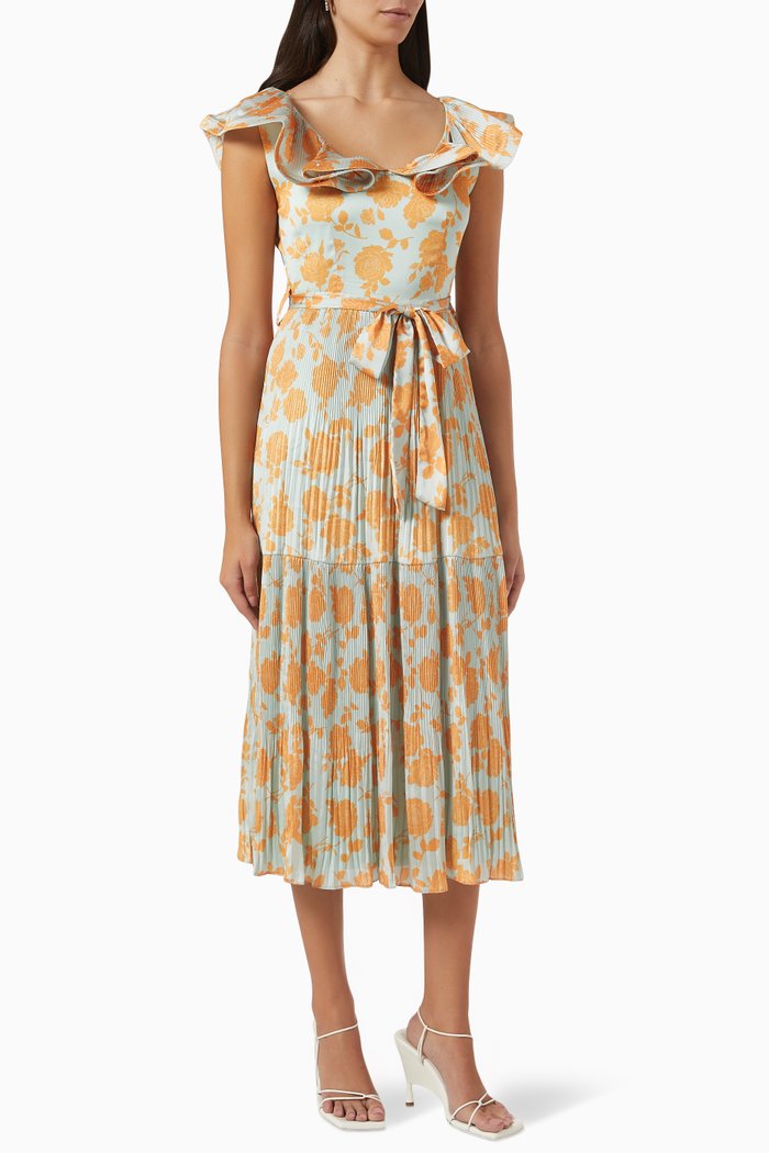 

Floral Print Dress, Neutral