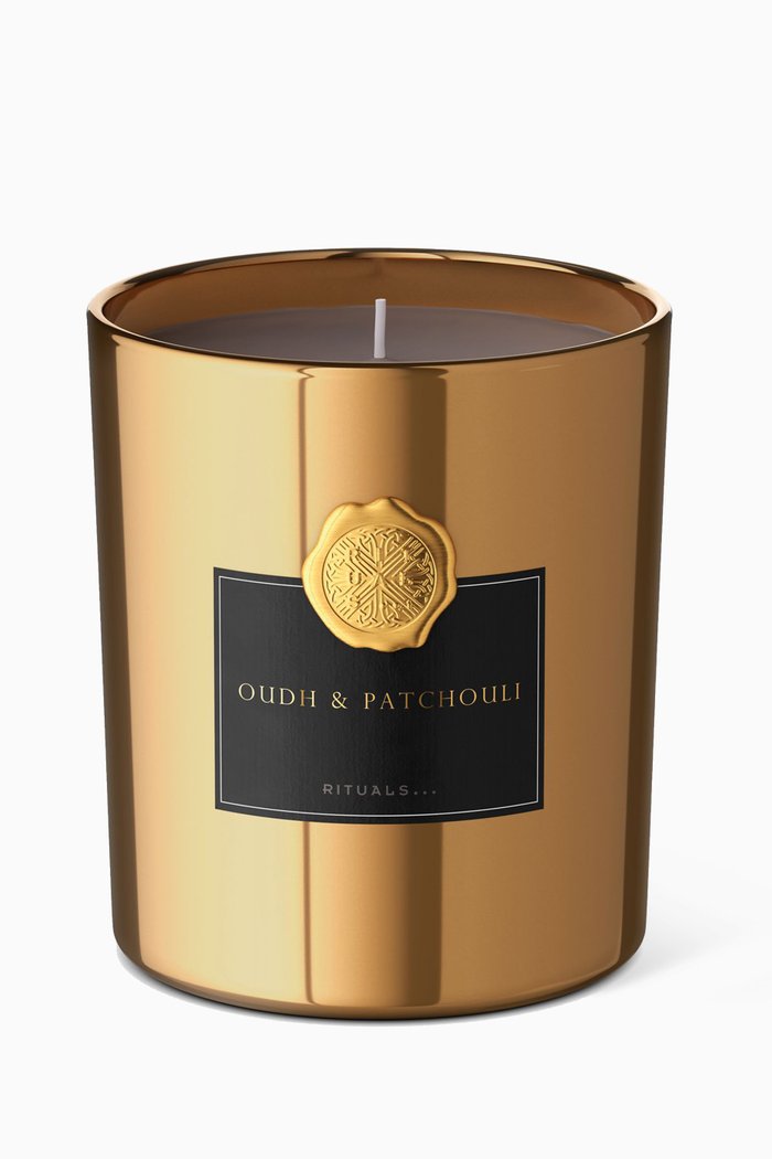 

Oudh & Patchouli Scented Candle, 360g, Colourless