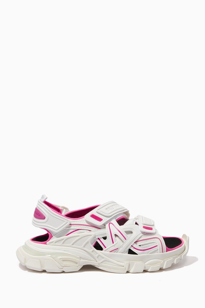 Track Sandals in Neoprene & Rubber, White