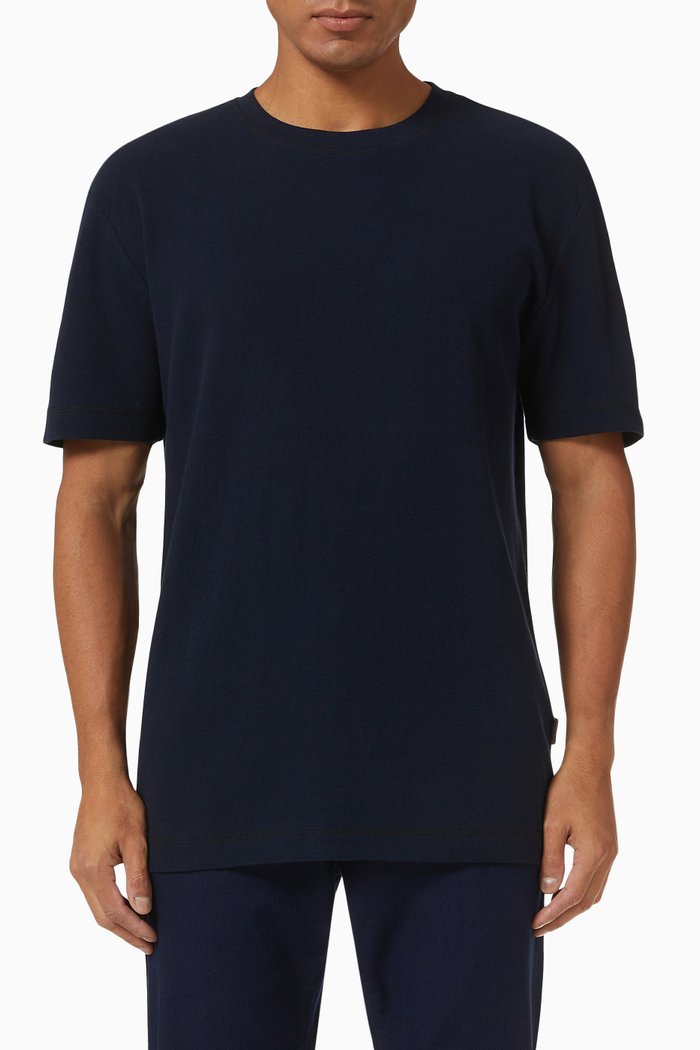 Basic T-shirt in Cotton, Blue