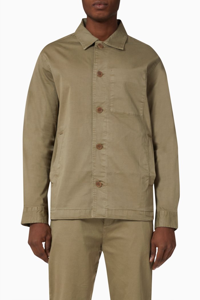 

Workwear Jacket in Organic Cotton, Neutral
