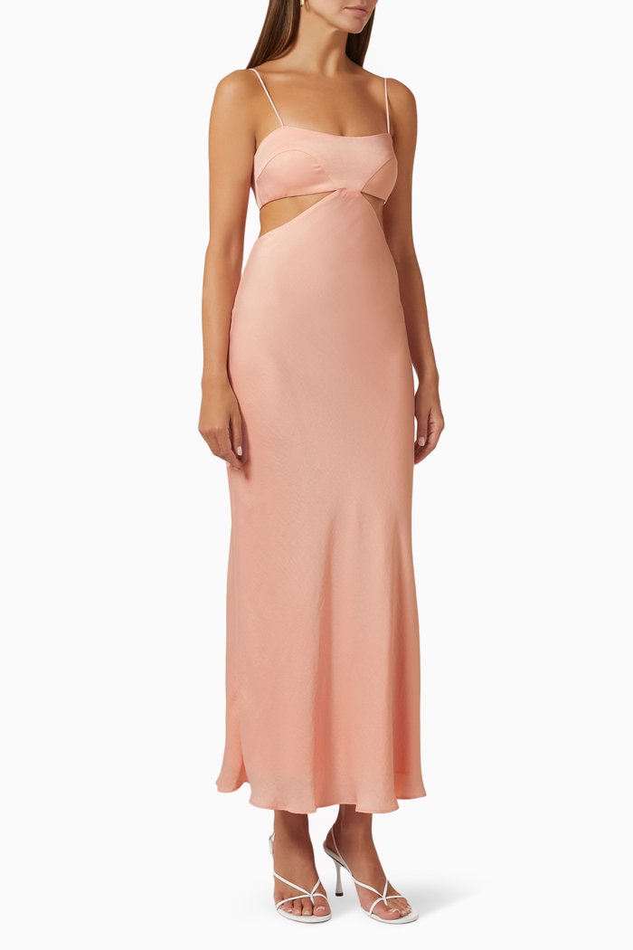 

Browning Cut-out Maxi Dress, Purple