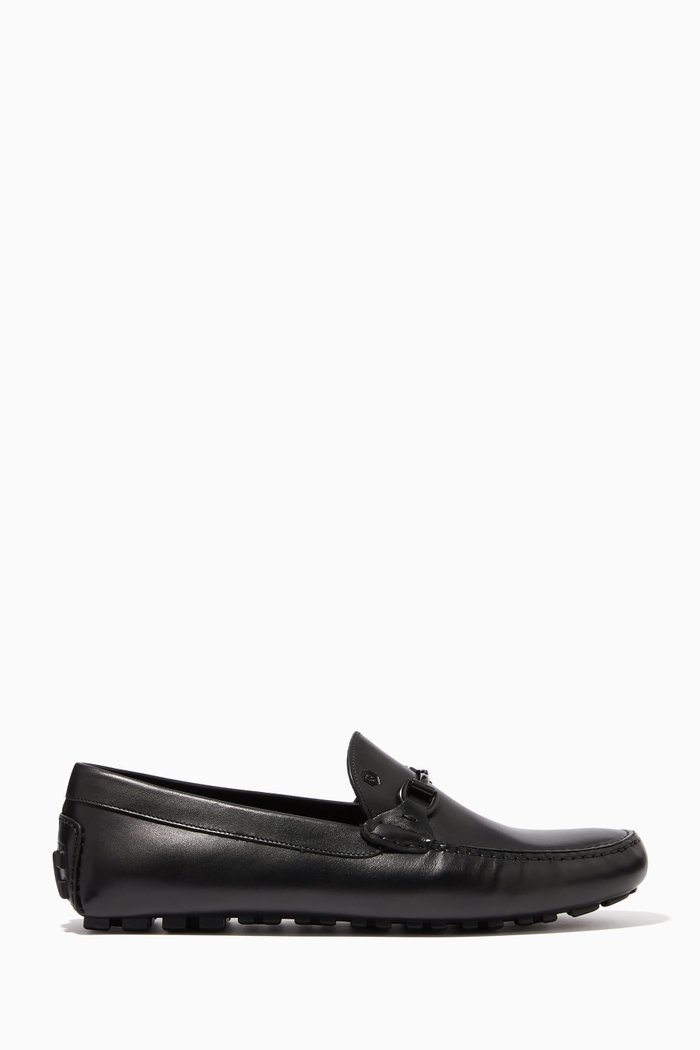 

Bold Moccasins in Leather, Black