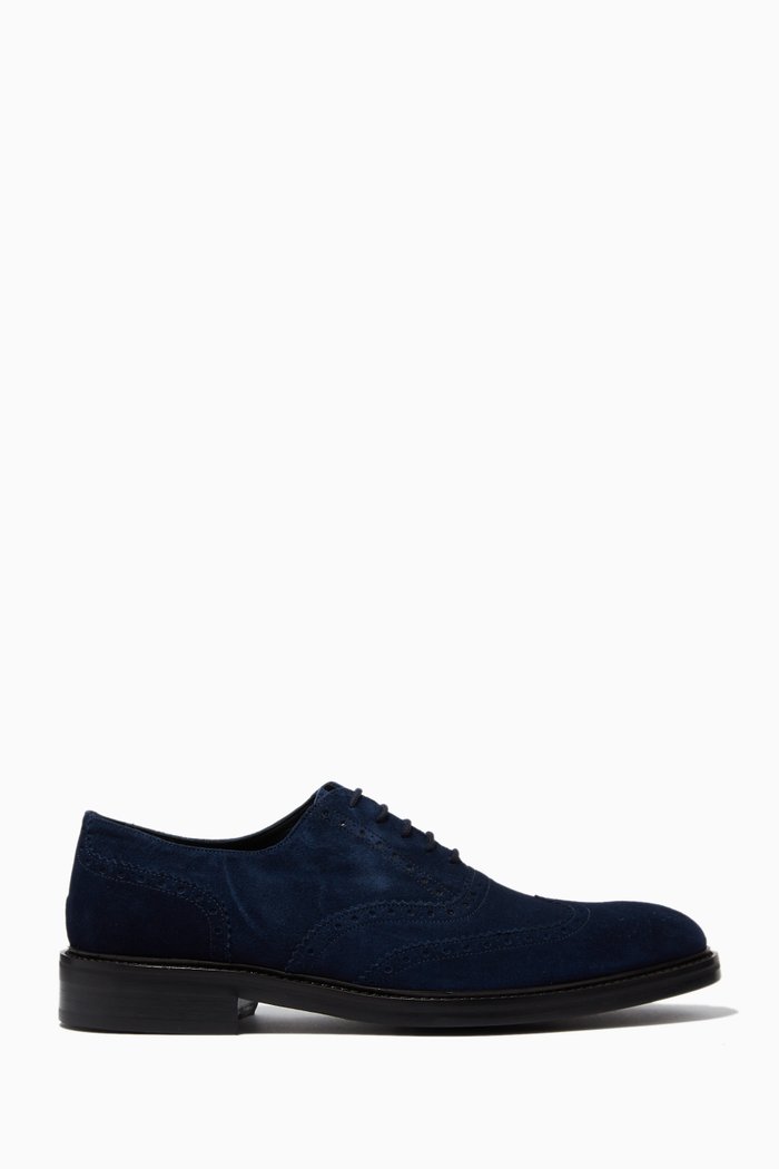 

Kensington Oxford Shoes in Leather, Blue