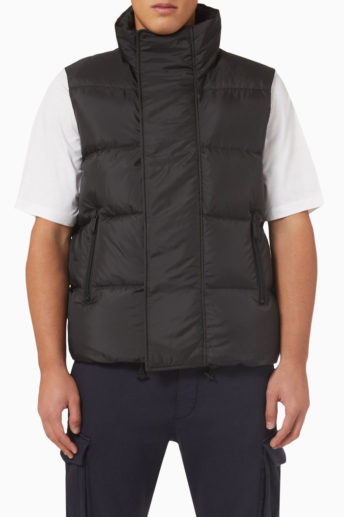 

Logo Puffer Jacket in Nylon, Black