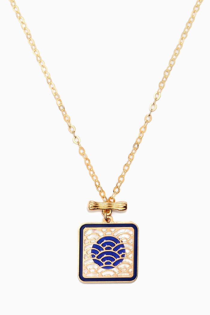 

Amelia Tokyo Double Sided Necklace in 18kt Yellow Gold