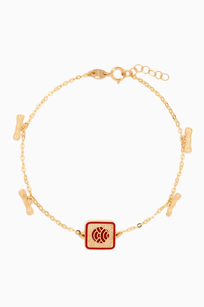 

Amelia Tokyo Double Sided Bracelet in 18kt Yellow Gold