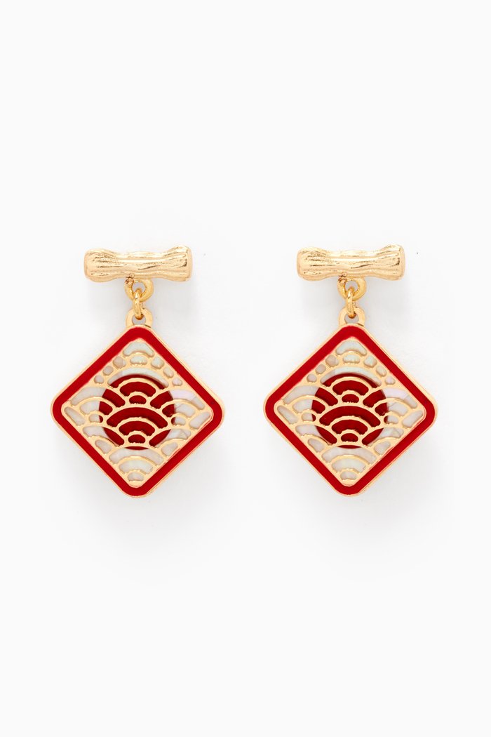 

Amelia Tokyo Drop Earrings in 18kt Yellow Gold