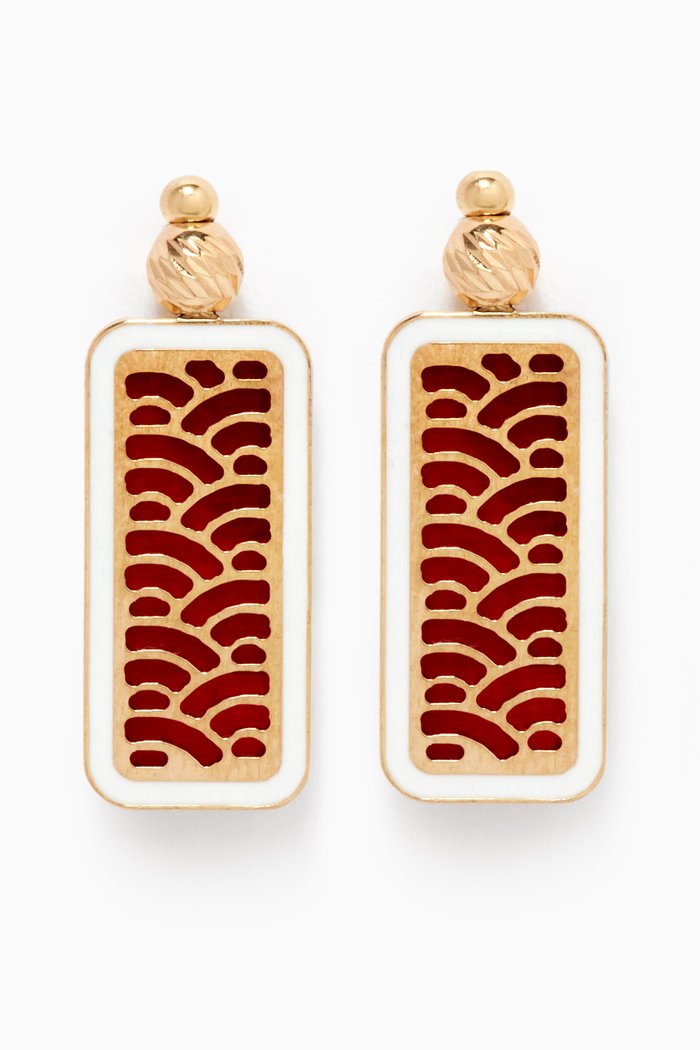

Amelia Tokyo Double Sided Earrings in 18kt Yellow Gold