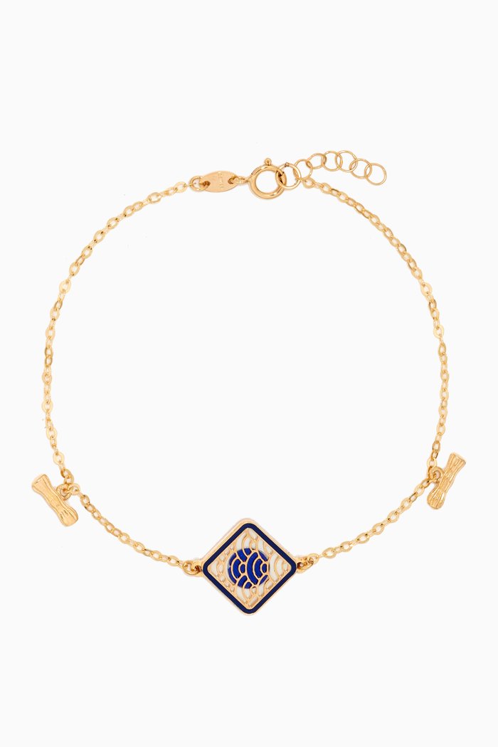 

Amelia Tokyo Double Sided Bracelet in 18kt Yellow Gold