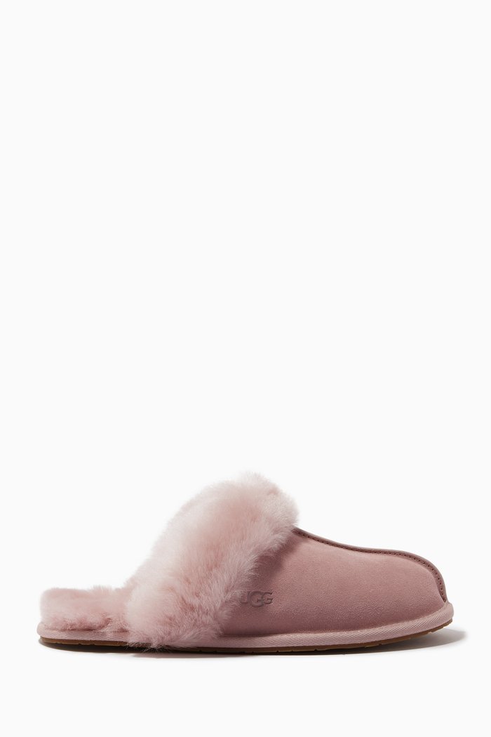 

Scuffette II Slipper in Suede & Sheepskin Fur, Pink