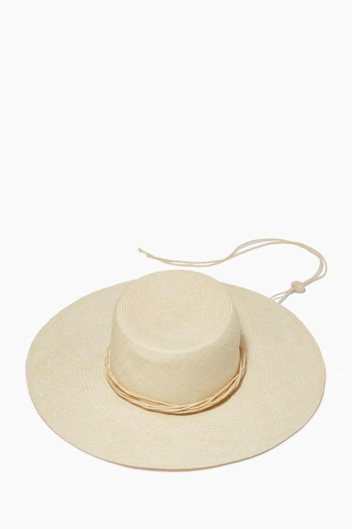 

Jacaranda Hat in Toquilla Straw, Neutral