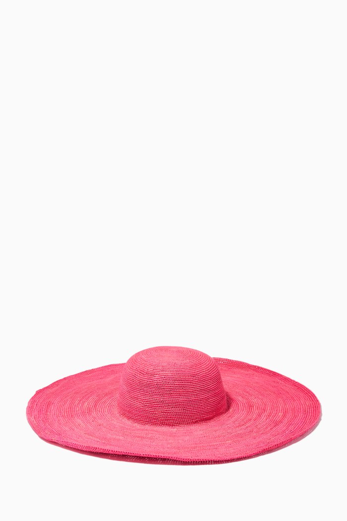 

Praia Hat in Toquilla Straw, Pink