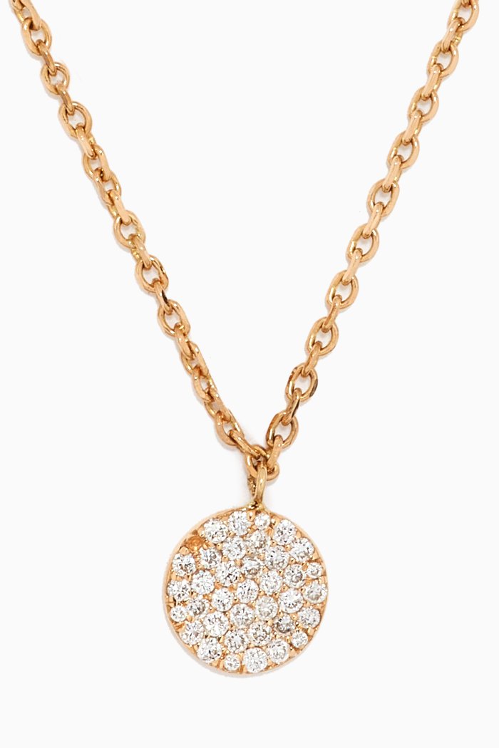 

Three Charm Diamond Necklace in 18kt Yellow Gold