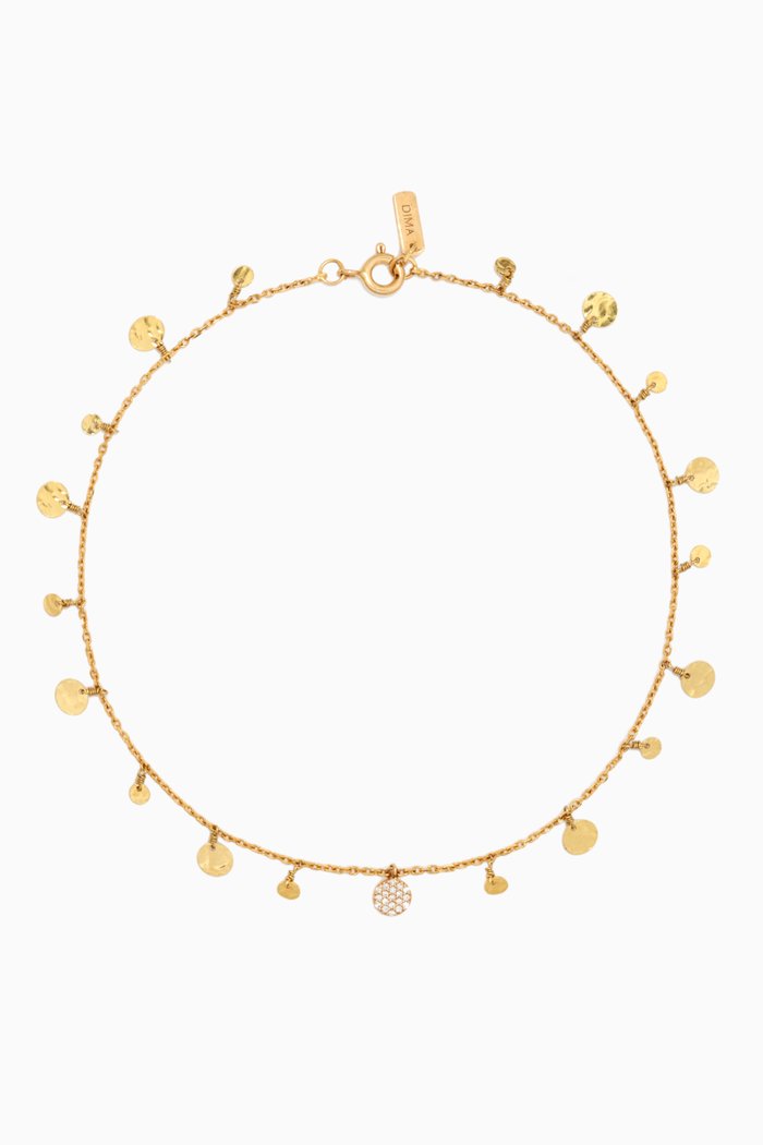 Dima Coin Anklet in 18kt Yellow Gold