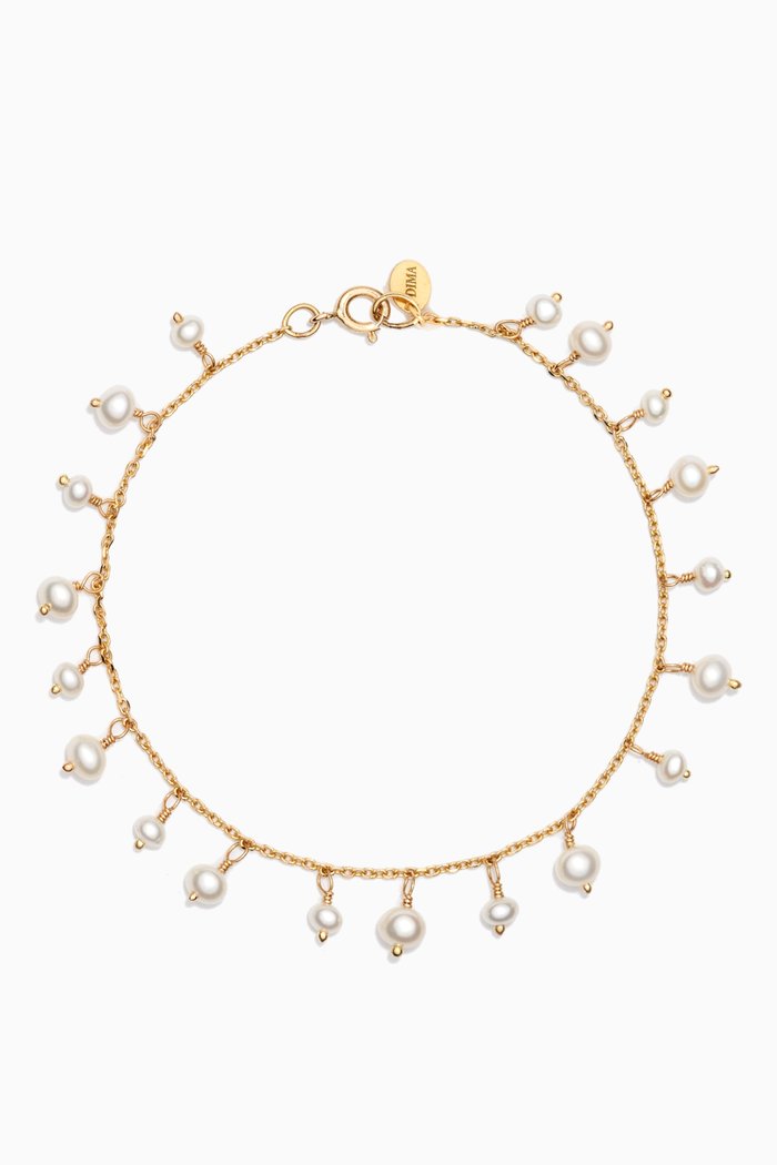 Pearl Bracelet in 18kt Yellow Gold