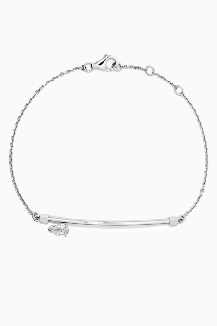 

Serti Sur Vide Diamond Bracelet in 18kt White Gold