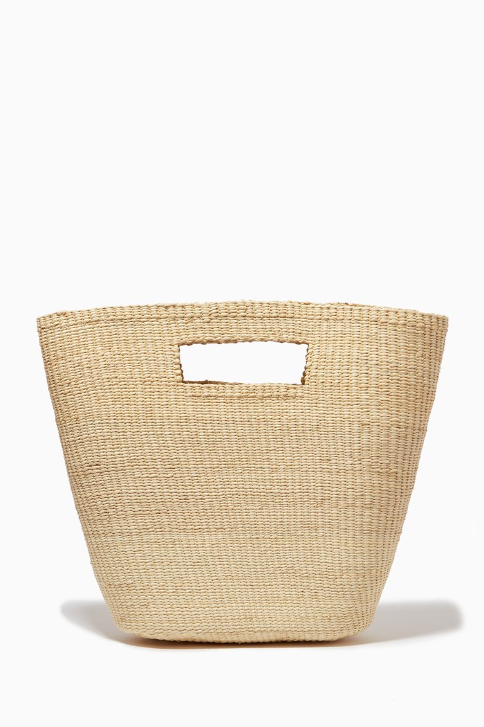 

Corfu Tote Bag in Toquilla Straw, White