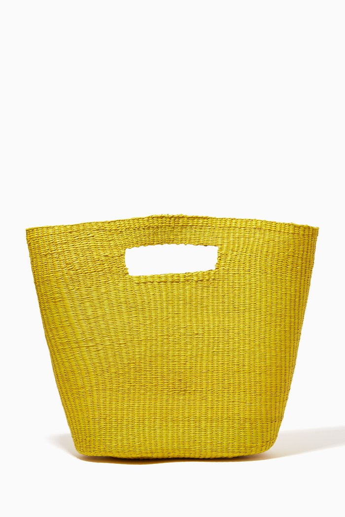 

Corfu Tote Bag in Toquilla Straw, Green