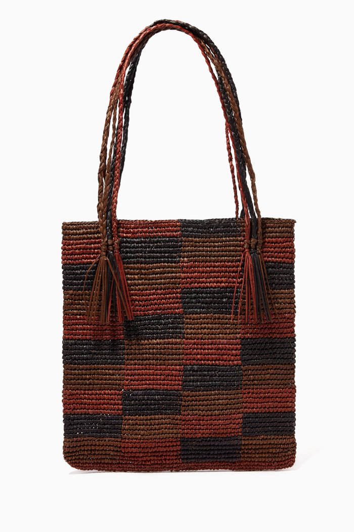 

Laguna Tote Bag in Toquilla Straw, Brown