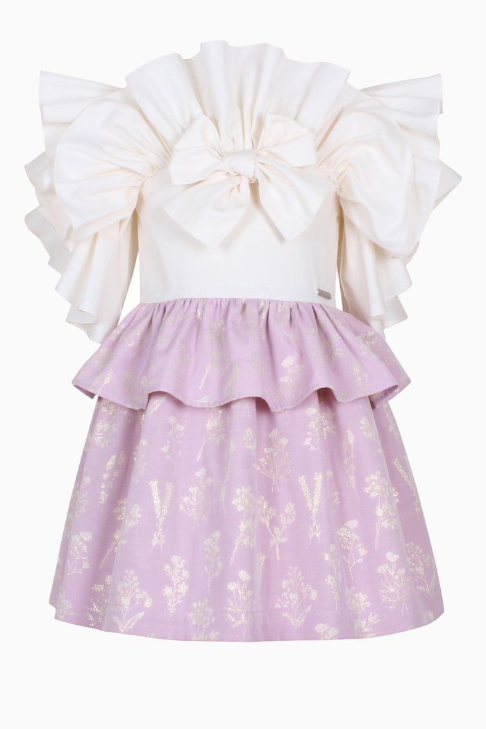 

Peacock Dress in Viscose, Pink