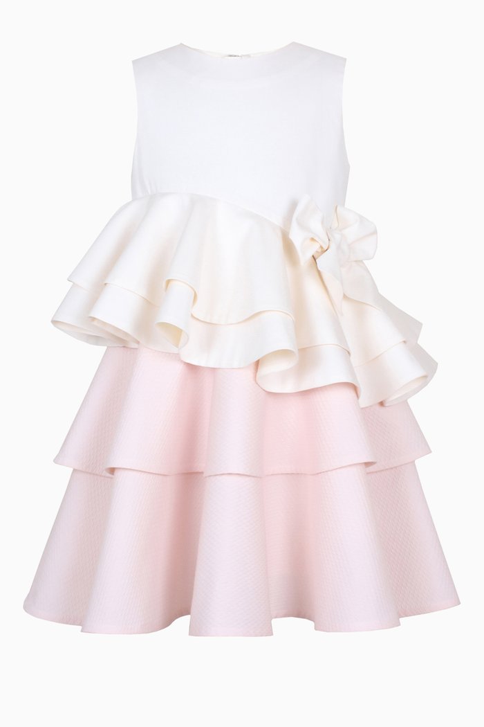 

Wren Dress in Jacquard, Pink