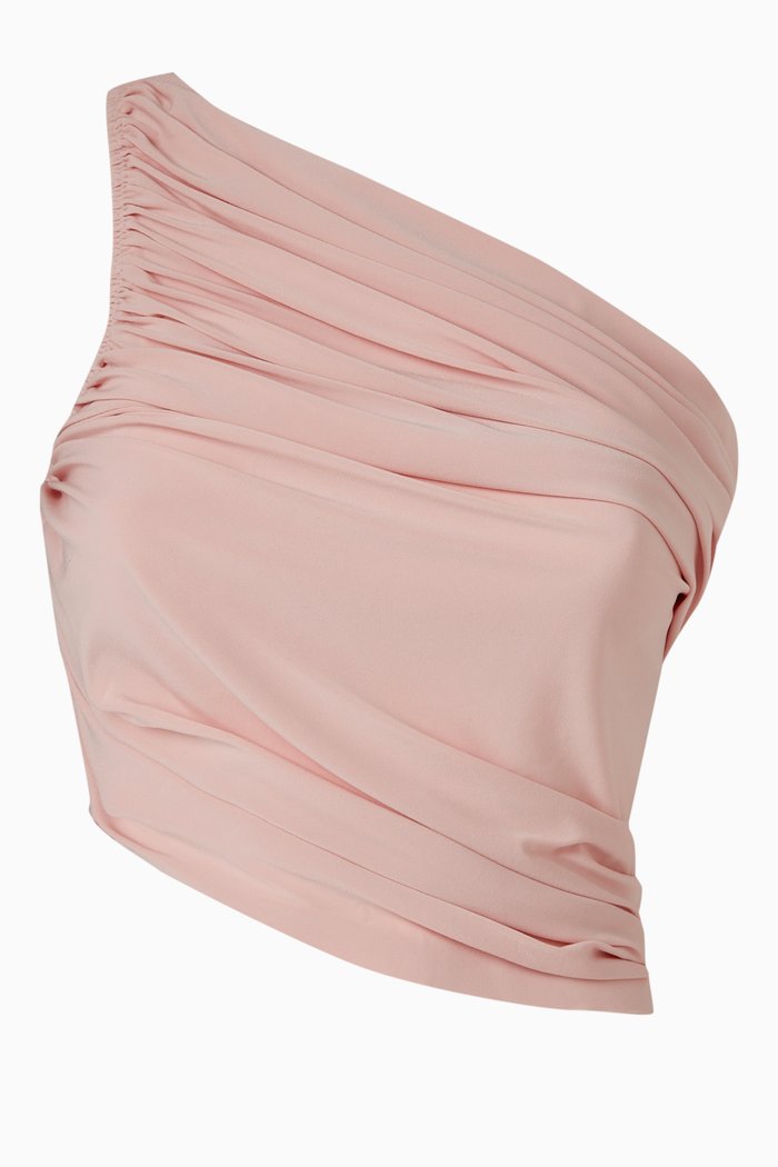 

Diana Top in Slinky Satin, Pink