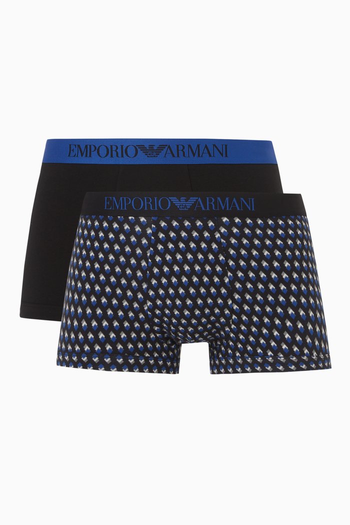 

Logo-band Briefs in Stretch-cotton, Set of 2, Black