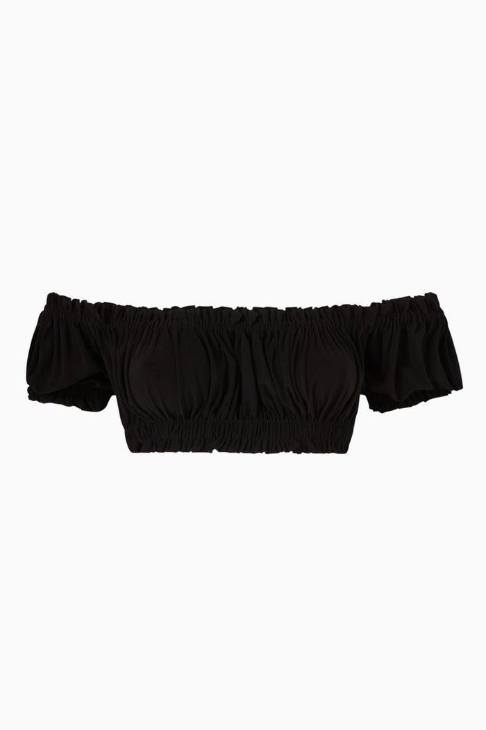 

Jose Crop Top in Poly-lycra, Black